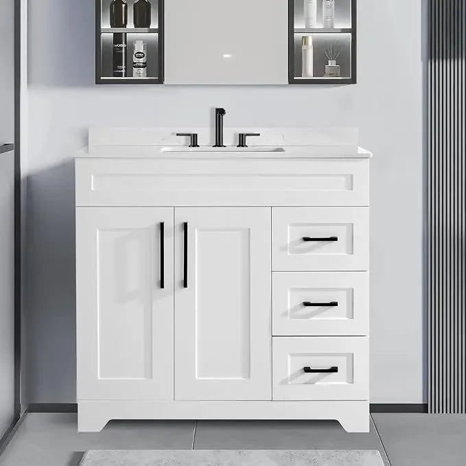 Bathroom Vanity with Sink,Undermount Ceramic Sink