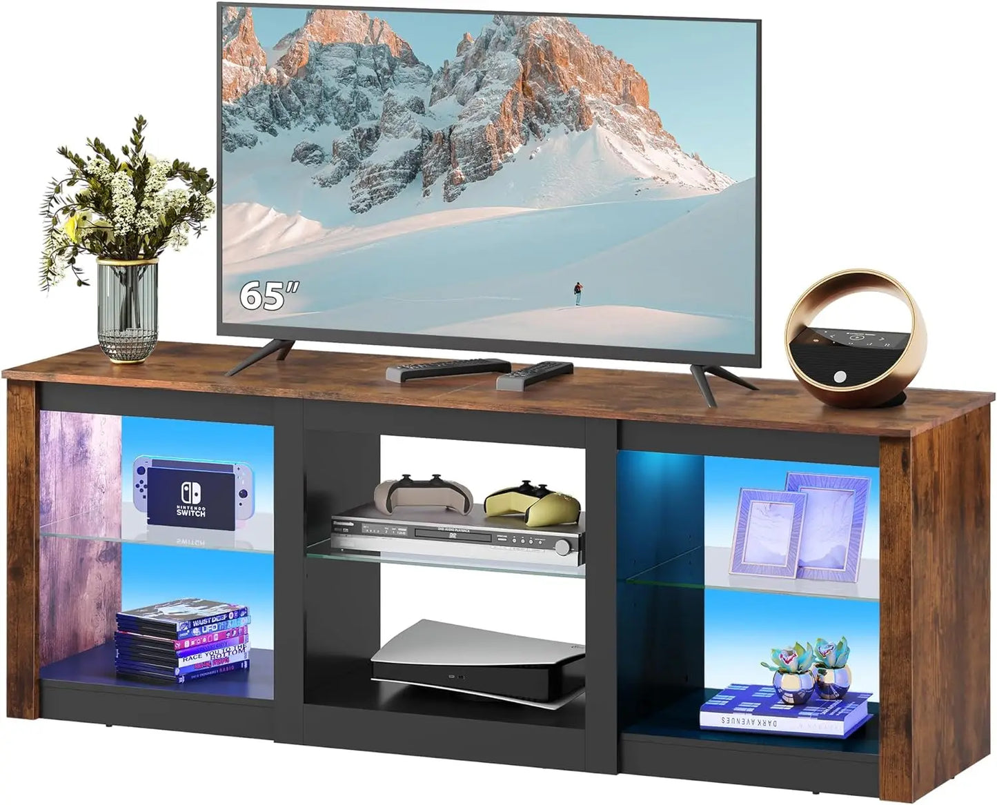 TV Stand for 65-Inch TV, 58-Inch Entertainment Center