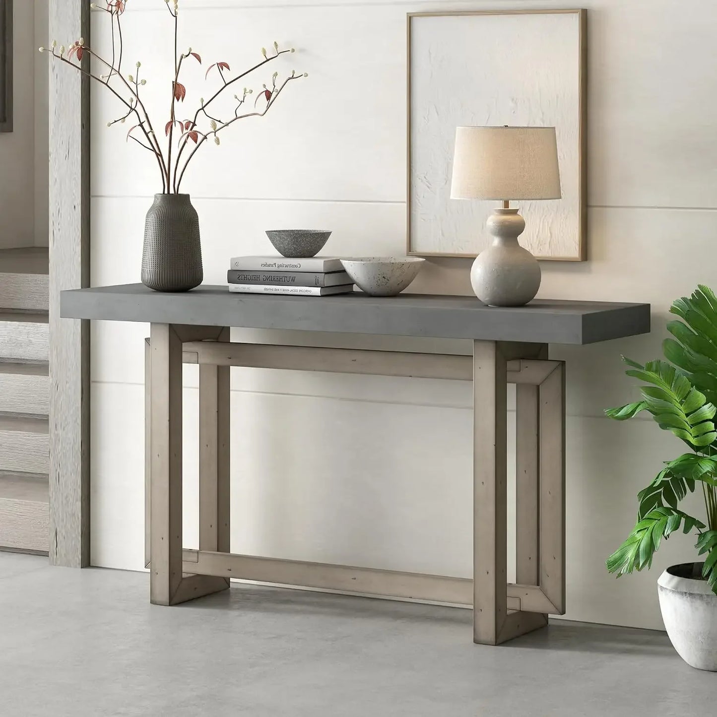Contemporary 59.1 inch Extra Long Sofa Table