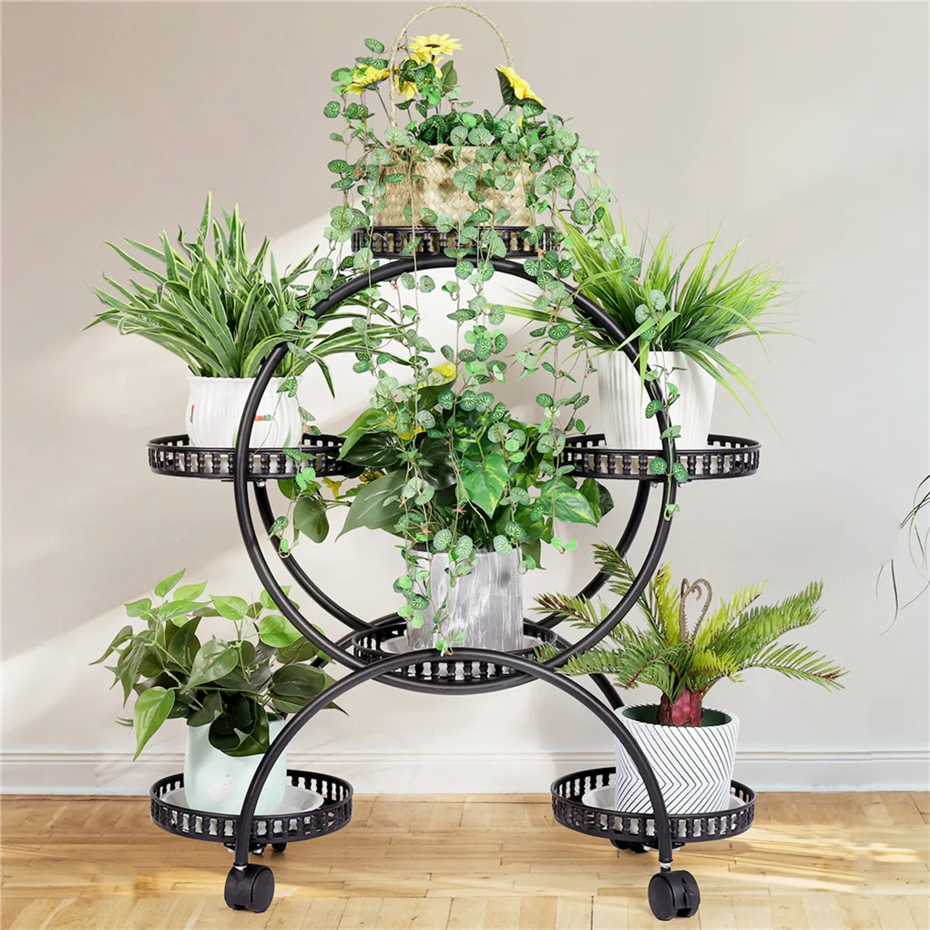 4 Layer 6 Pots Flower Holder Plant Stand Shelf