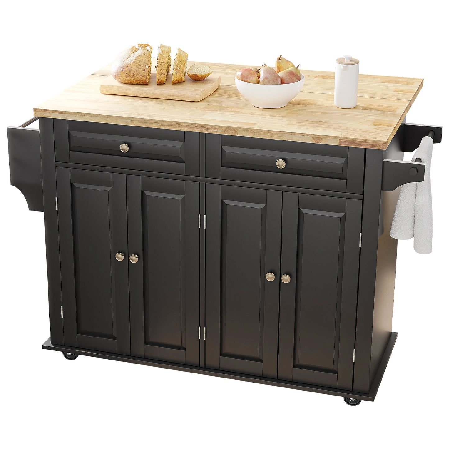 Rolling-Movable Kitchen Island Carts on Wheels