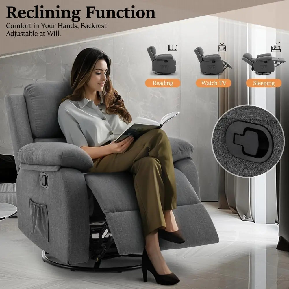 360 Swivel Rocker Chair for Adults