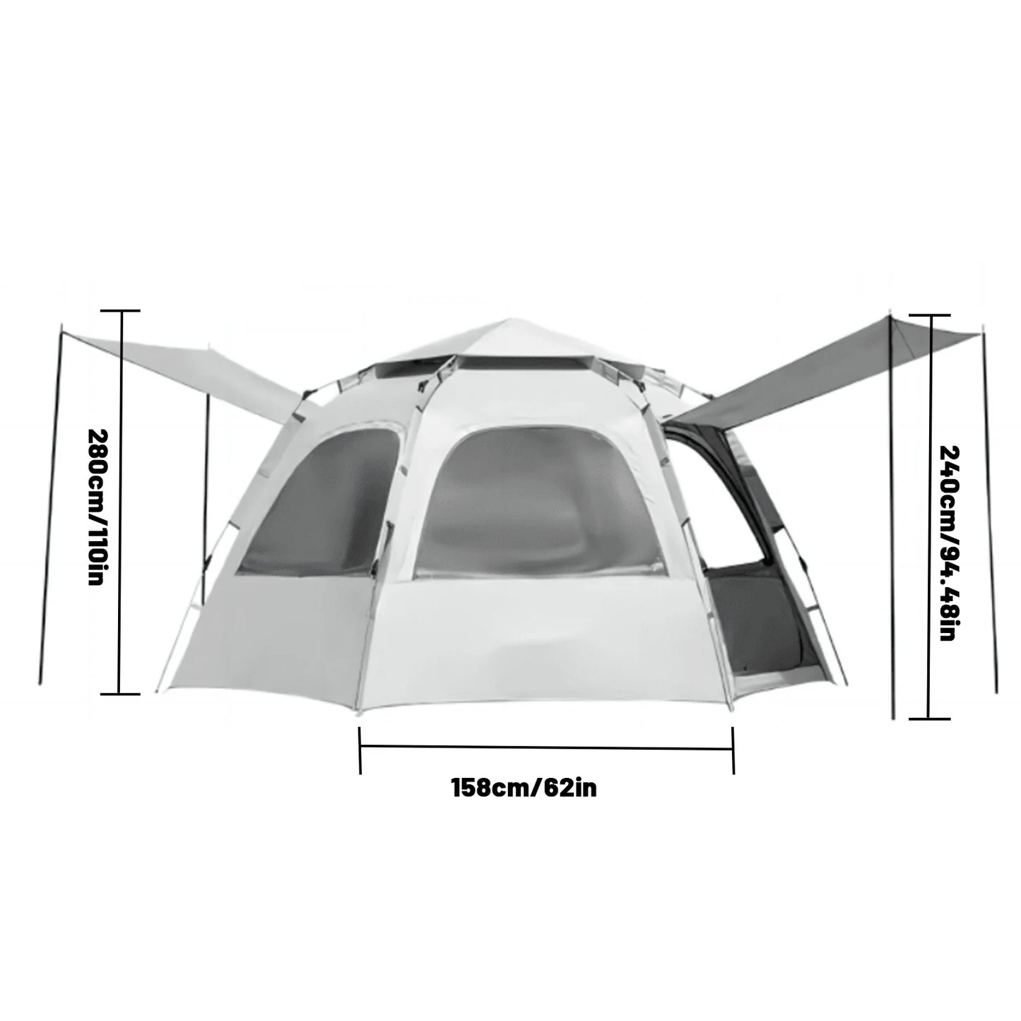 Portable Windproof tents for 4 person family tent