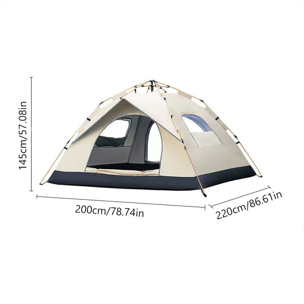 Travel Camping Tent Automatic Quick-open Tent Two doors and two windows