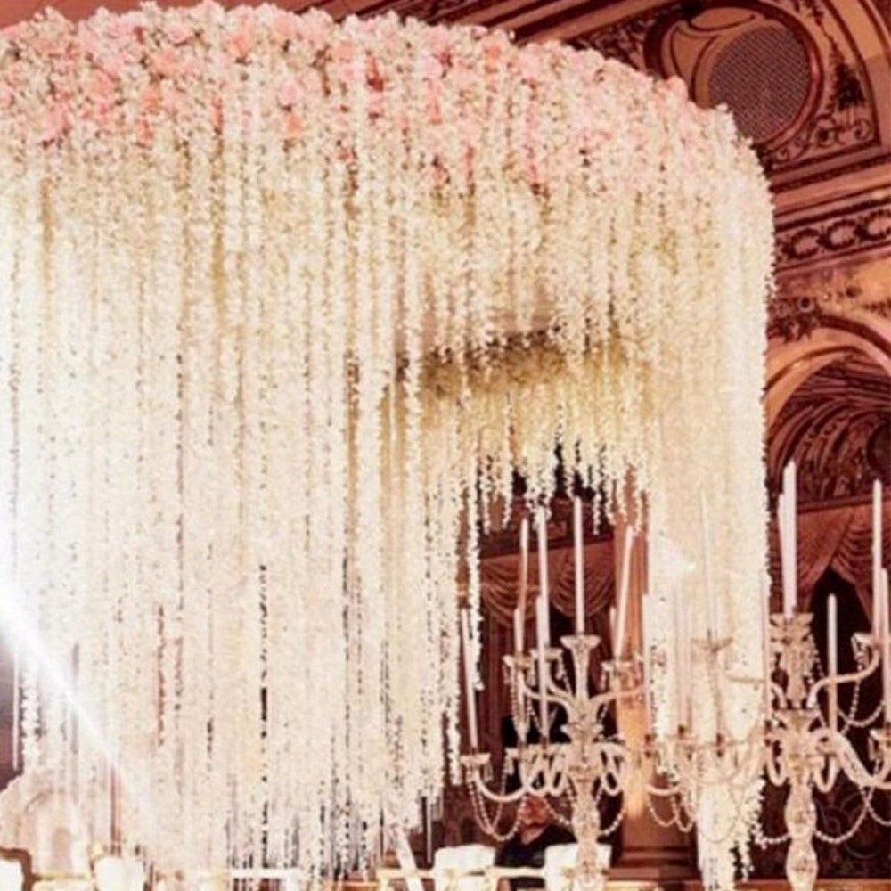 10 Pcs Artificial Cherry Blossom Flowers Vine