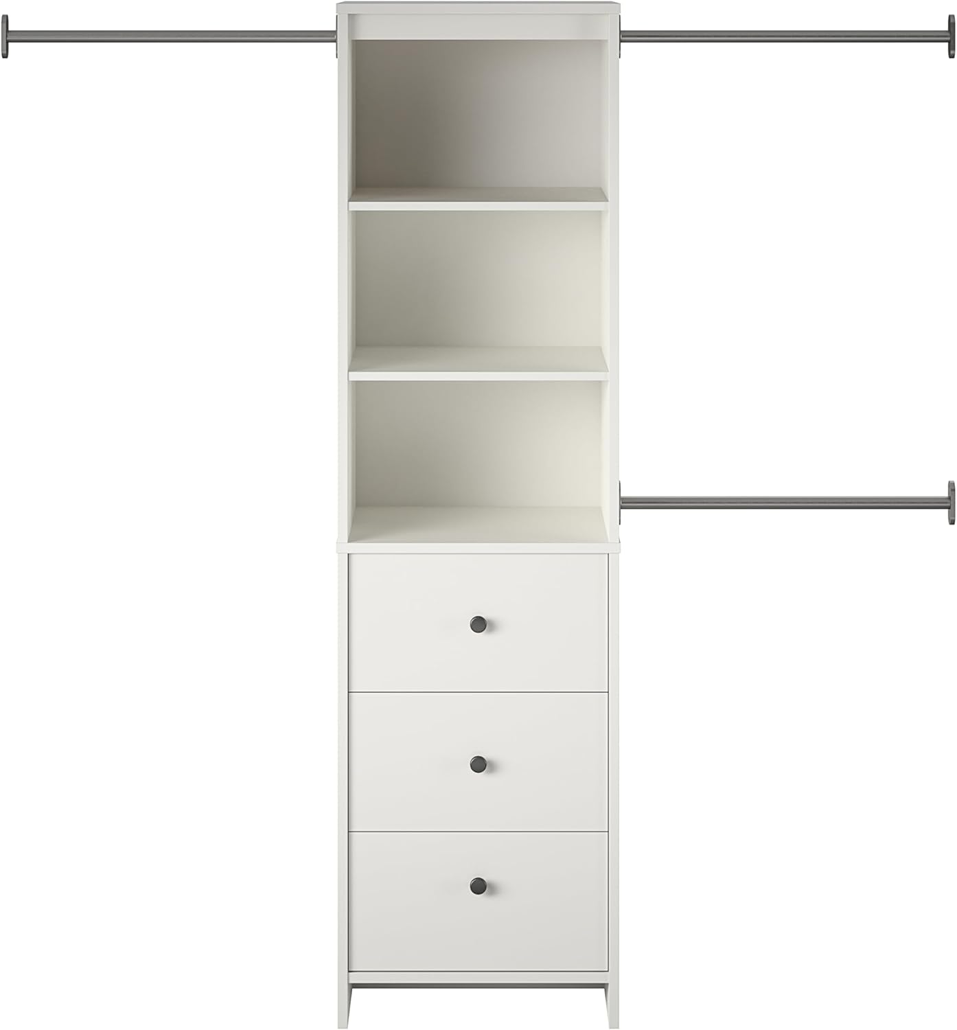 Beckett Closet Storage Organizer In White