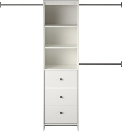 Beckett Closet Storage Organizer In White