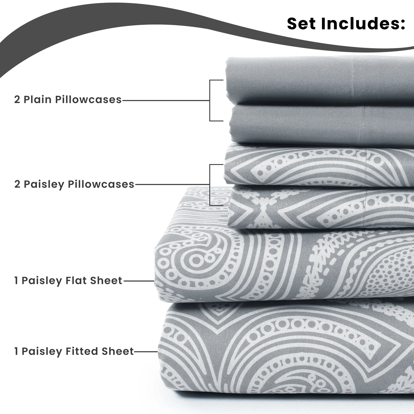 Soft Microfiber, Wrinkle-Free, Luxurious Printed Bed Sheets