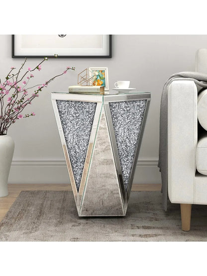 Glass Decorative Side Table for Living Room