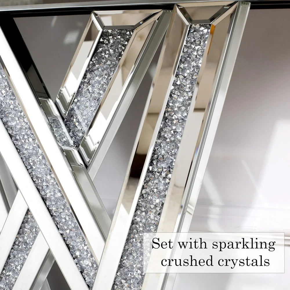 Modern Console Table Mirrored Finished