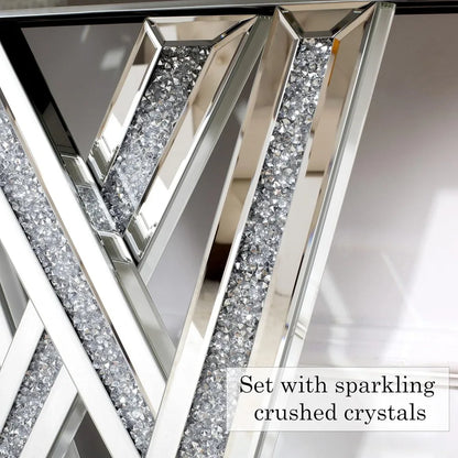 Modern Console Table Mirrored Finished