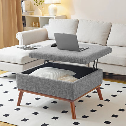 31.4 inch Lift Top Large Coffee Table with High-density Foam Wood