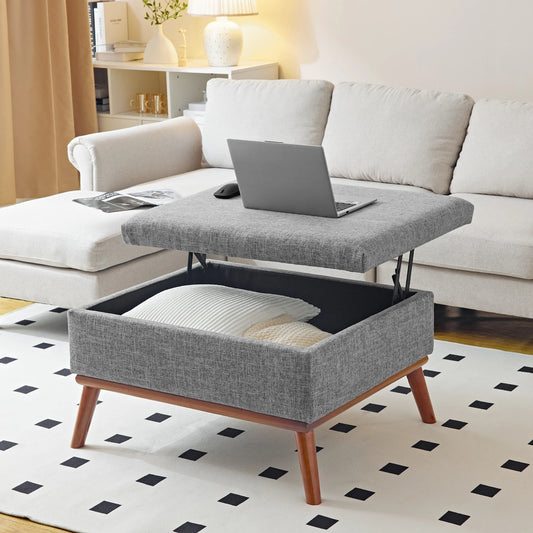 31.4 inch Lift Top Large Coffee Table with High-density Foam Wood