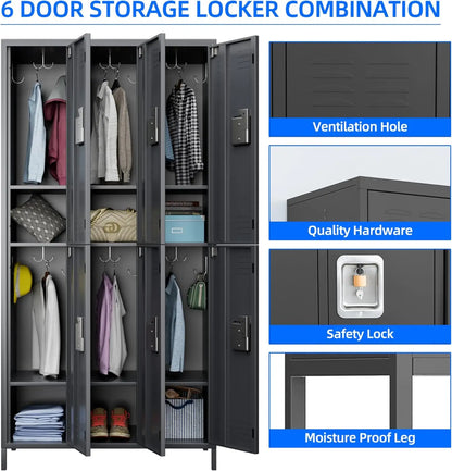 Metal Lockers for Employees with Lock,