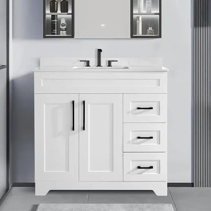 Bathroom Vanity with Sink,Undermount Ceramic Sink