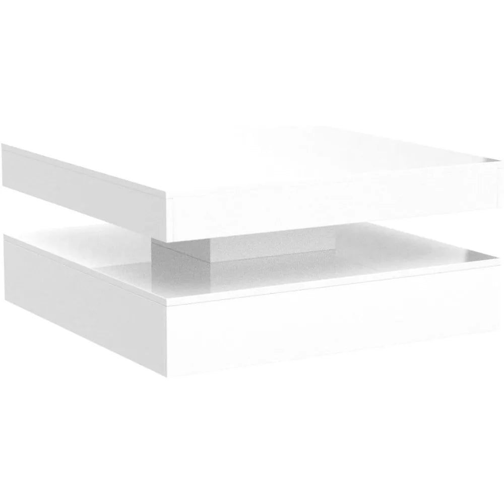 Contemporary 2-Tier Square Center Table,
