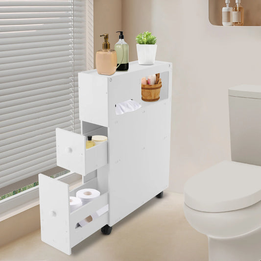Bathroom Storage Cabinet, Narrow Floor Storage Cabinet