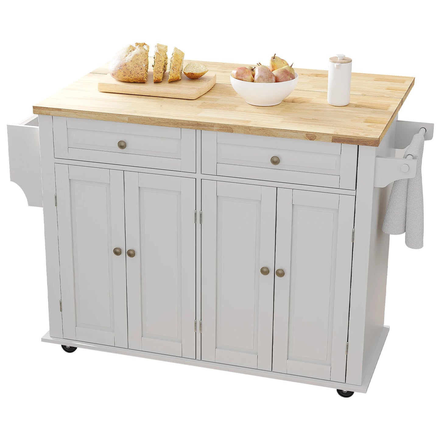 Rolling-Movable Kitchen Island Carts on Wheels