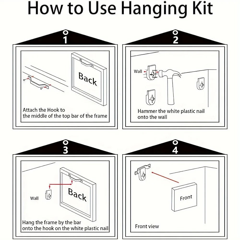 1.5 inch solid wood frame, Halloween skeletons