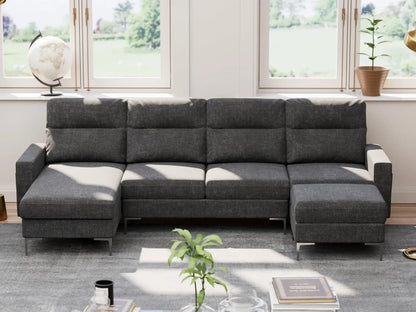 Convertible Sofa , 4 Seat Sofa Set for Living Room U-Shaped