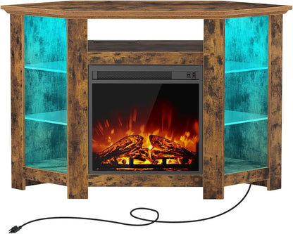 47 Inch TV Stand with Fireplace