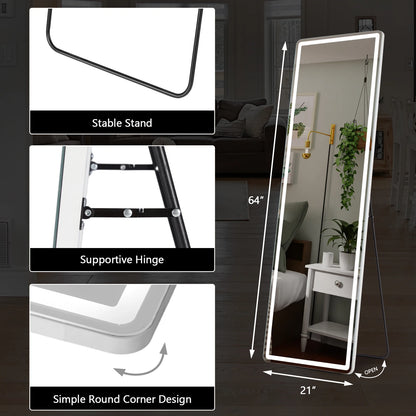 64"x21" Full Length Mirror Standing Hanging or Wall-Mounted