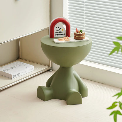 Living room sofa side table table, round side table