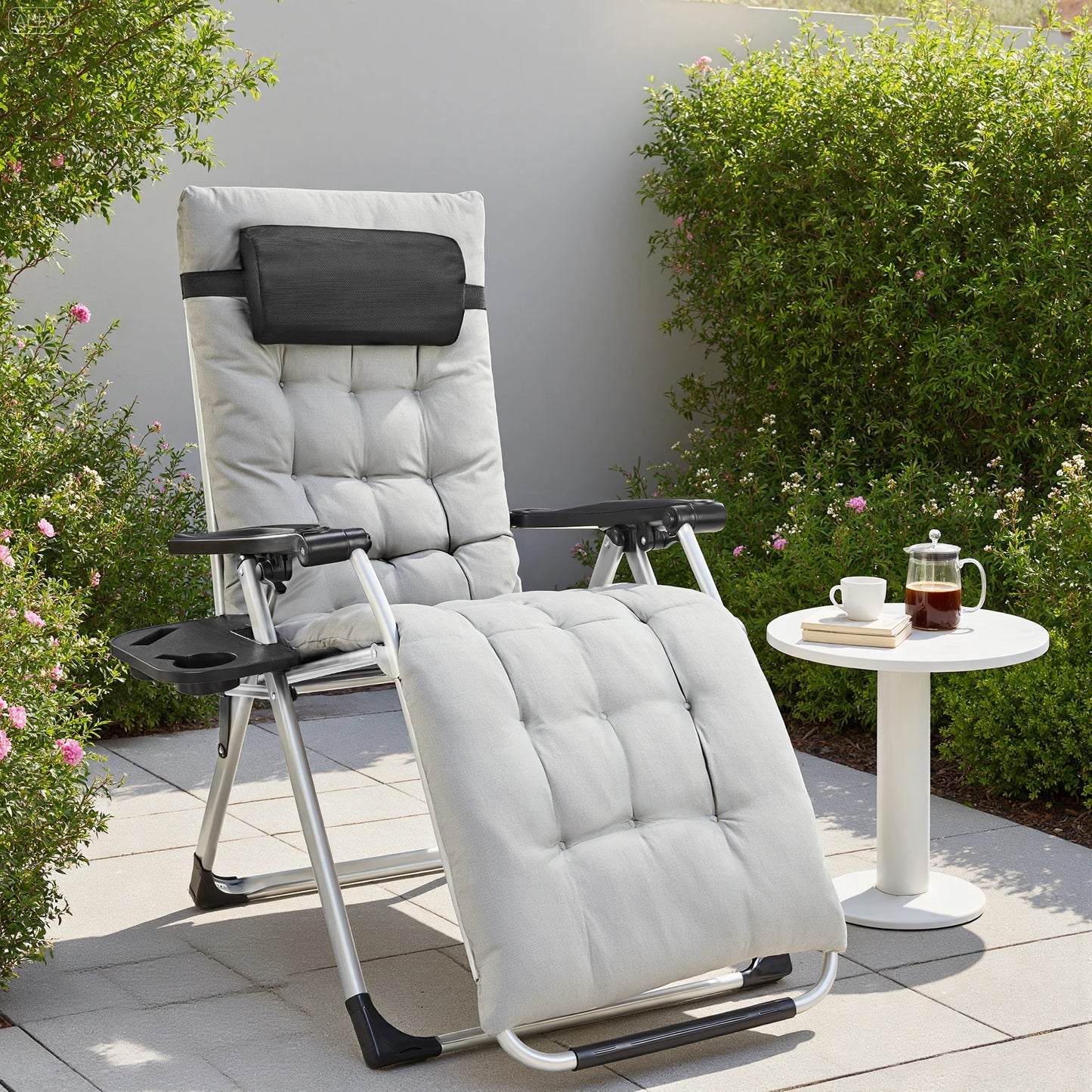2 Portable Recliner Camping Patio Outdoor Garden Lounge Chair.