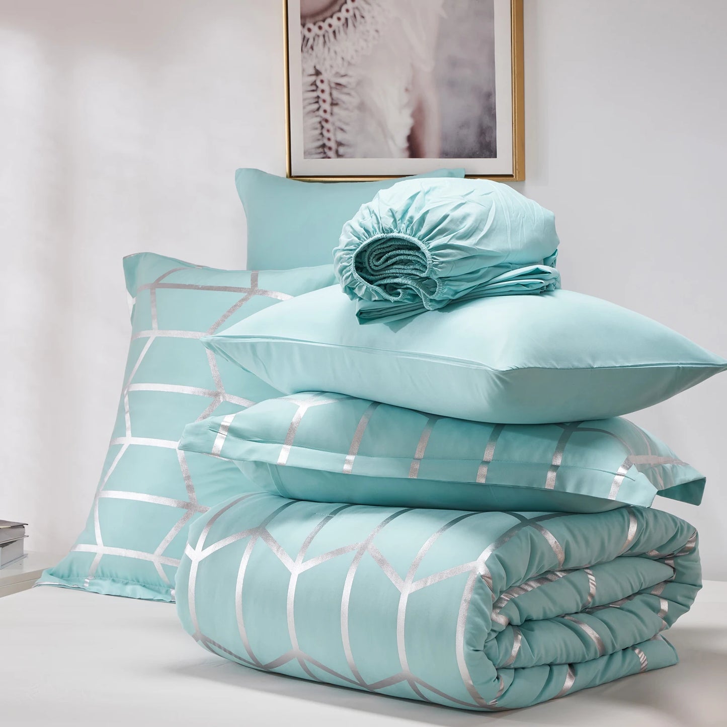 5/7Pcs elegant soft microfiber,light and breathable,machine washable,suitable for all seasons