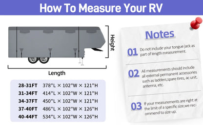 Top Anti-UV Waterproof Breathable Camper Covers