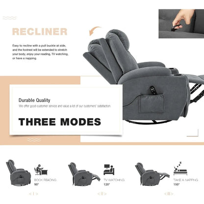 Recliner Chair with Massage Ergonomic Lounge Chair