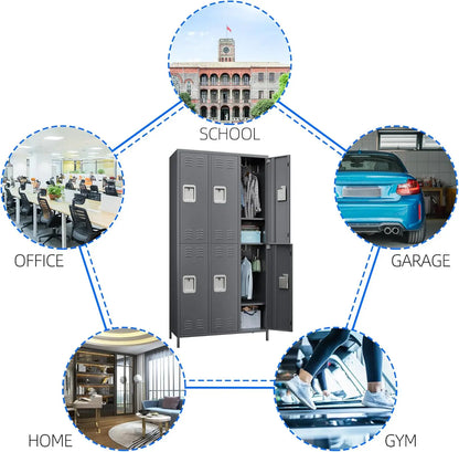 Metal Lockers for Employees with Lock,