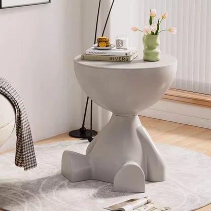 Living room sofa side table table, round side table