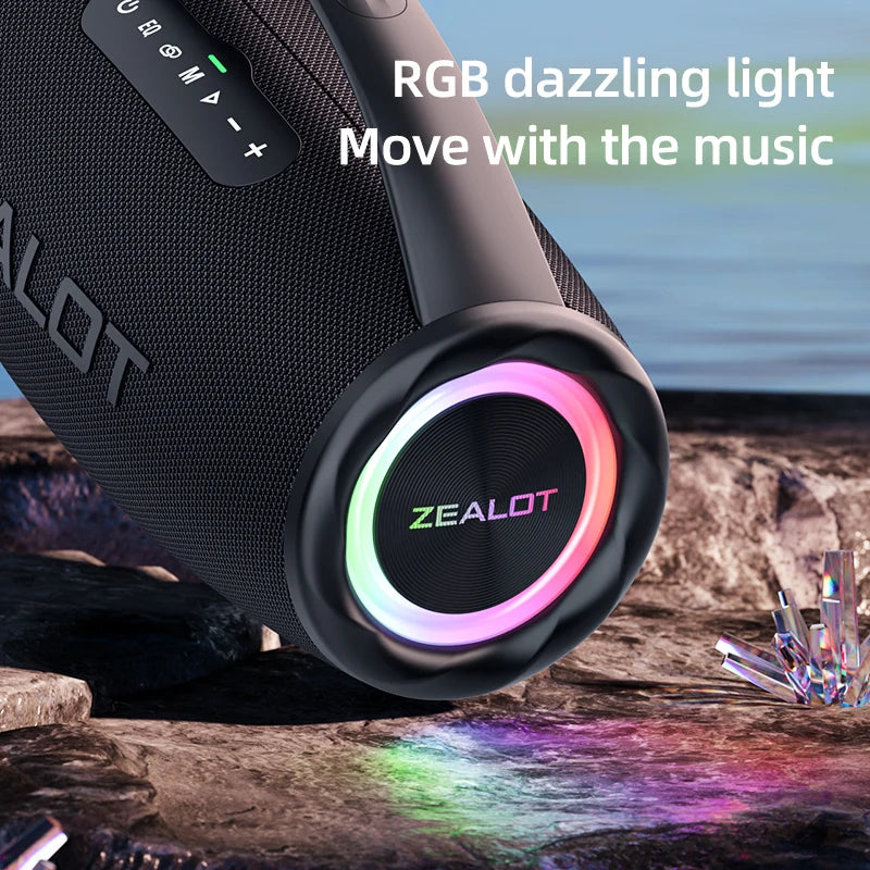 portable RGB 80W high power bluetooth speaker