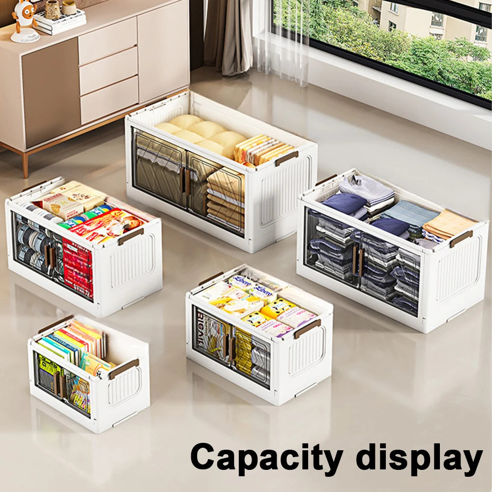 Foldable Organization 4 Tier Stackable Storage Bins