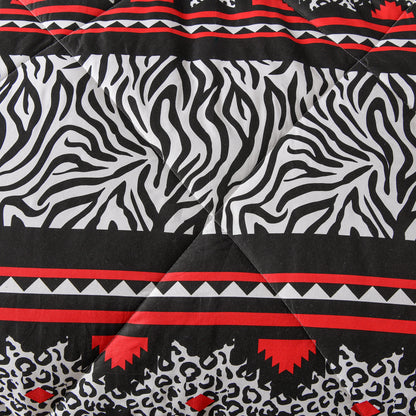 3 Pieces Comforter Set Quilted Style Bedding Sets