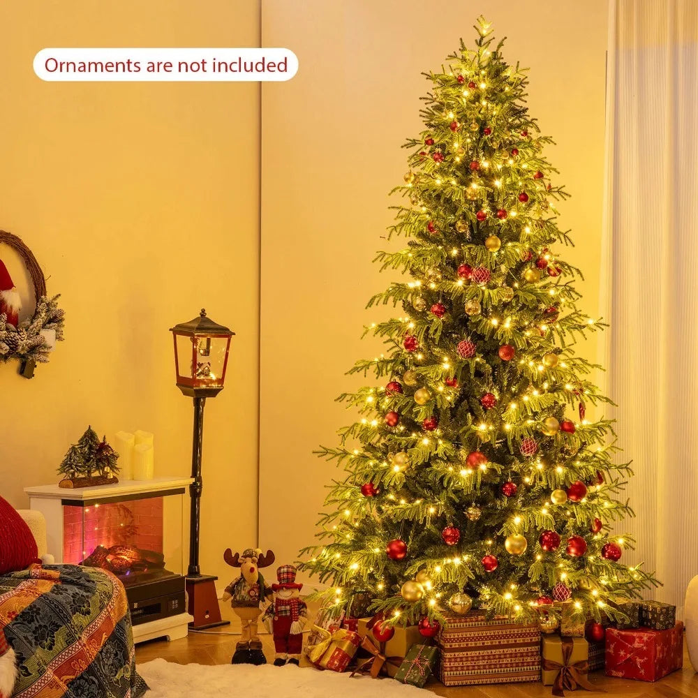 8 FT Artificial Christmas Tree w/470 Warm White LED Lights