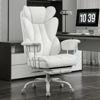 Wide Ergonomic Executive with Footrest,High Back Lumbar Support