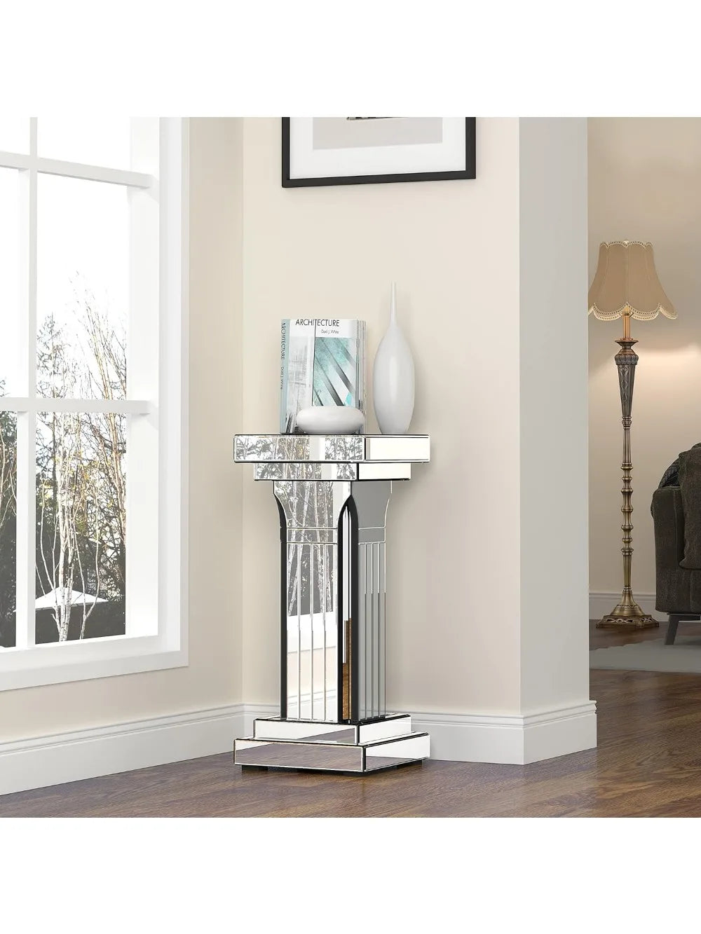 Glass Decorative Side Table for Living Room