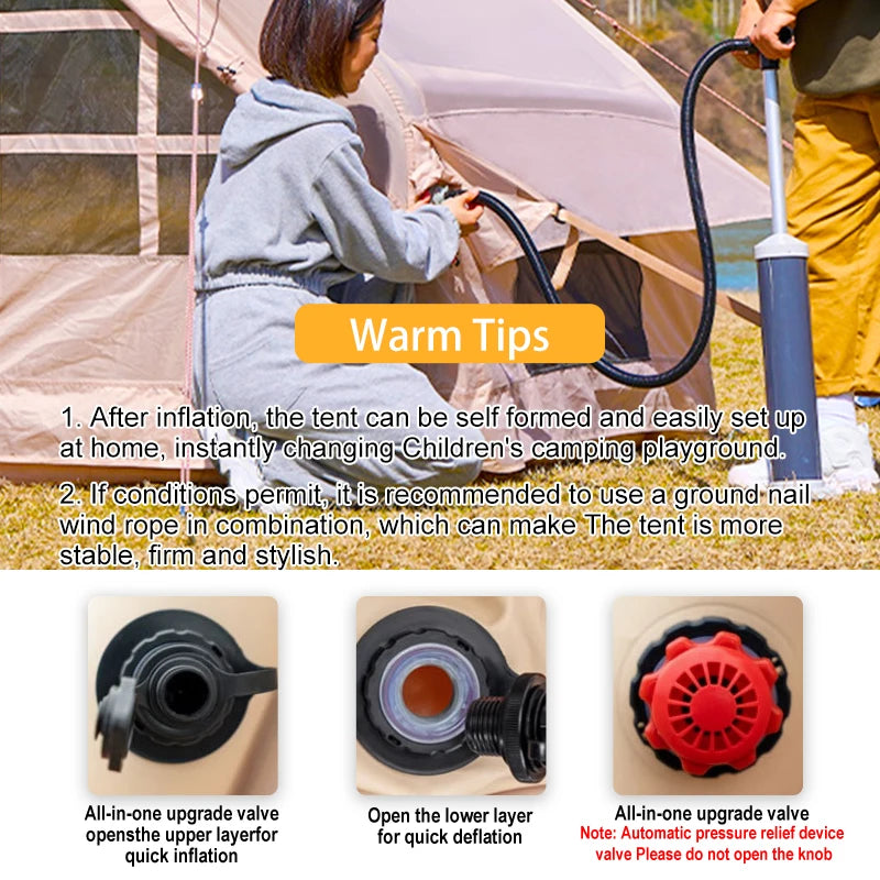 Inflatable Tent for Camping - 6-8 Person Ultra-Quick Setup