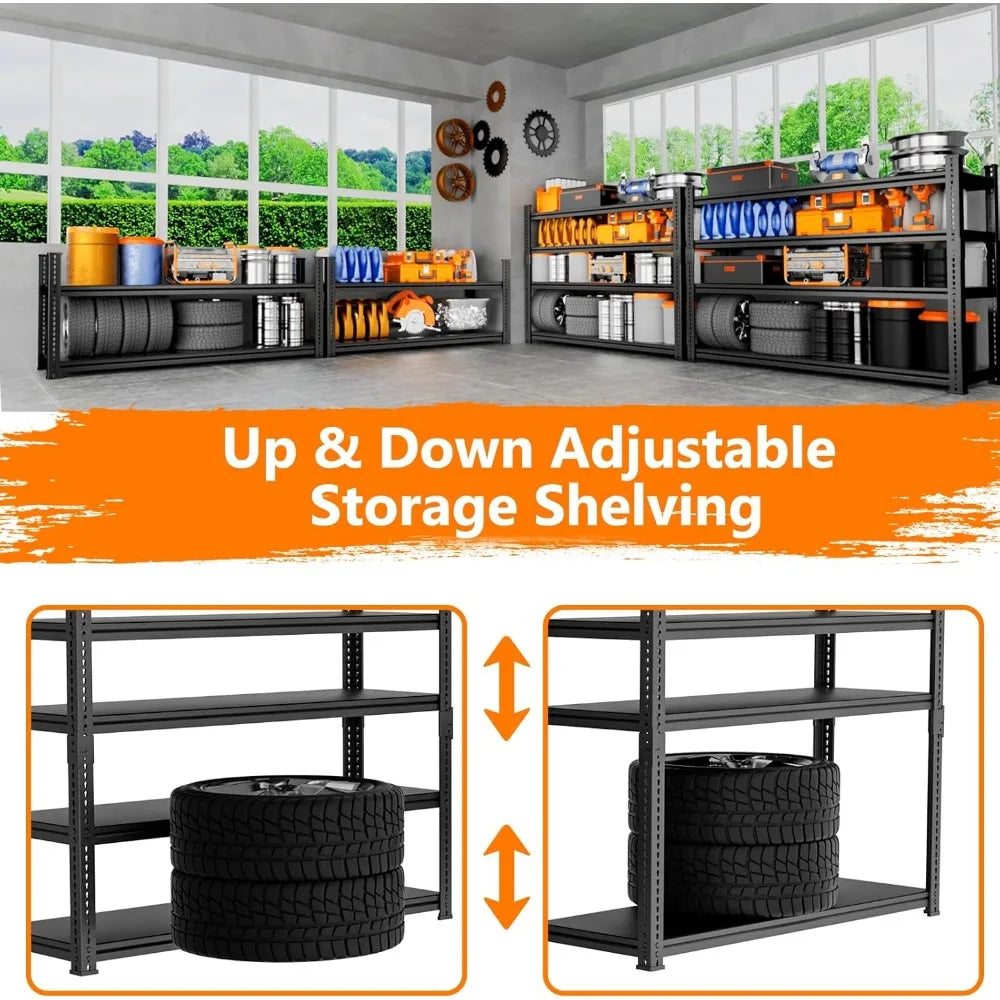 48"L x 18"W x 72"H Garage Storage Shelves Unit