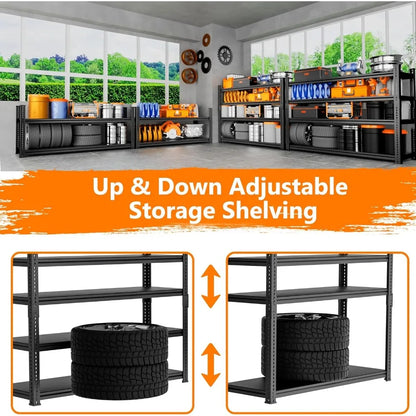 48"L x 18"W x 72"H Garage Storage Shelves Unit