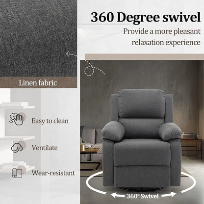 360 Swivel Rocker Chair for Adults