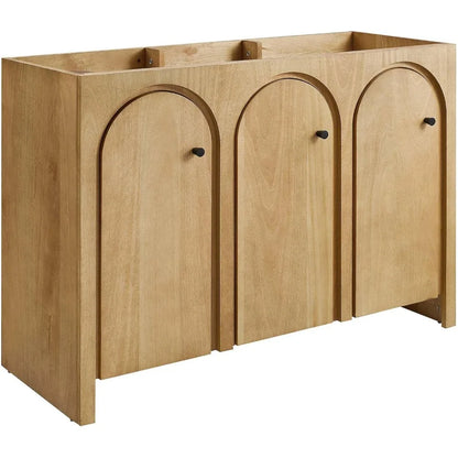 48" Bathroom Vanity Cabinet (Sink Basin Not Included), Oak