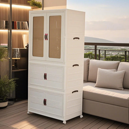 Storage artifact! Folding multi-layer storage wardrobe