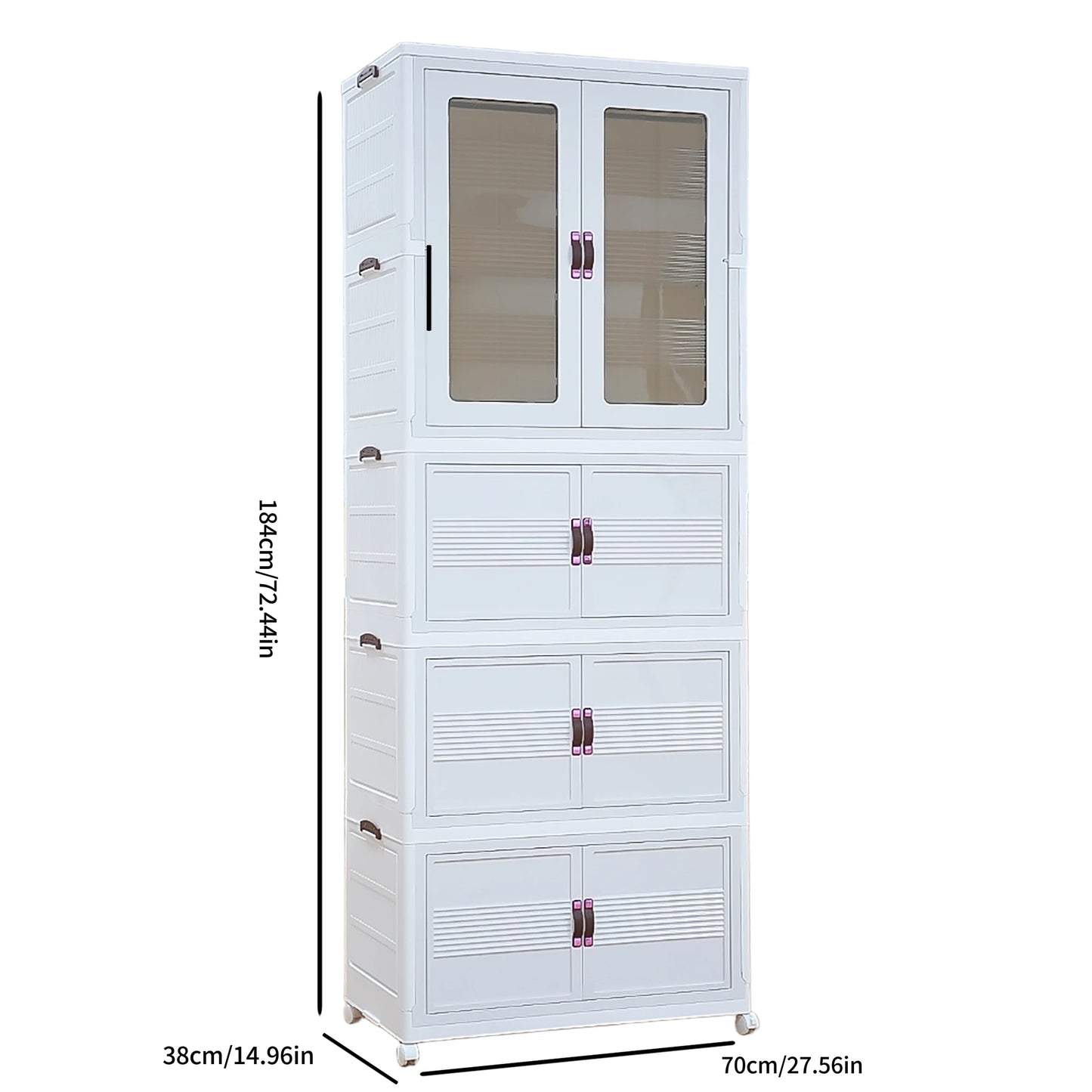 Storage artifact! Folding multi-layer storage wardrobe
