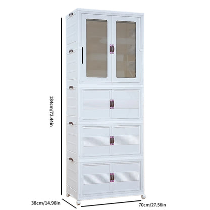 Storage artifact! Folding multi-layer storage wardrobe