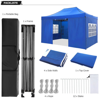 10x15 Heavy Duty Pop up Canopy Tent
