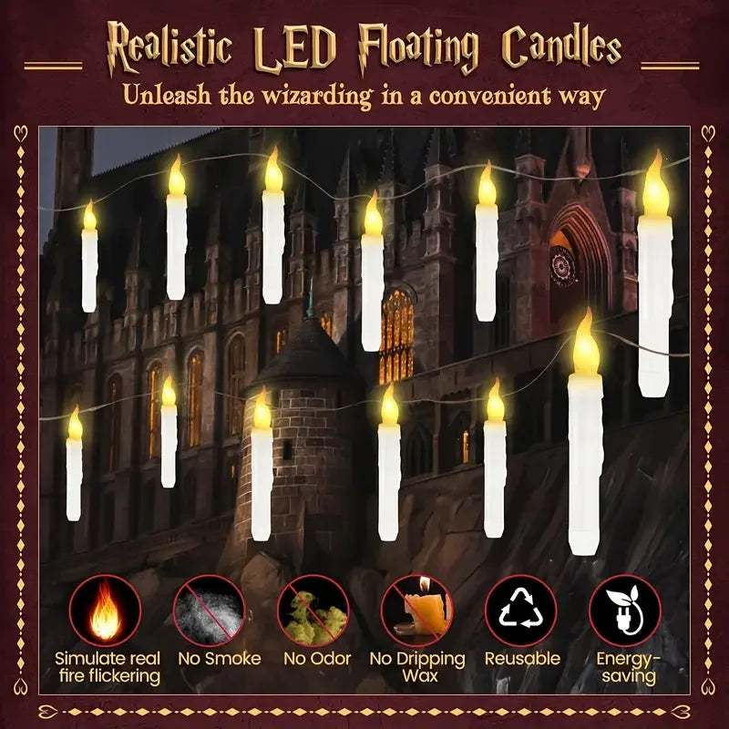 Remote Battery Operated Floating Candles Magic Wand