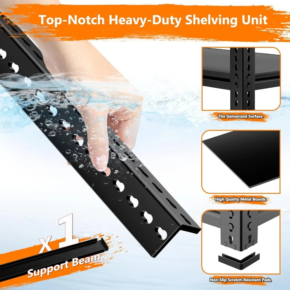 48"L x 18"W x 72"H Garage Storage Shelves Unit